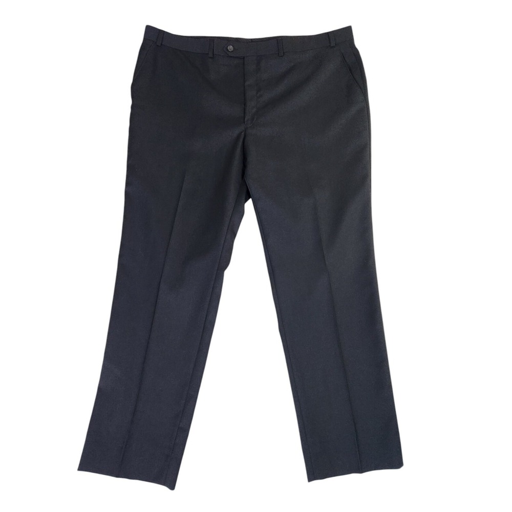 Ralph Lauren Wool Dress Pants Men's Size 42x32* Black Total Comfort Flat Front - Picture 11 of 11